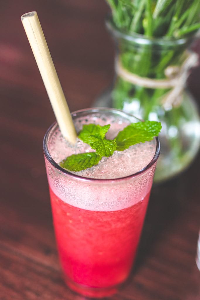 Raspberry Mojito med en hemlig ingrediens