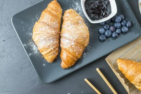 Stekt croissant