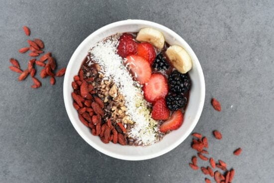 frozen banana bowl
