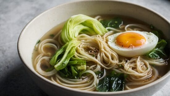 Pak Choi nudelsoppa