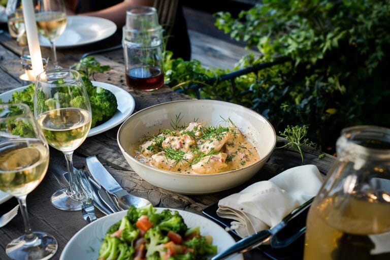 Senapskyckling med bacon och gräslök