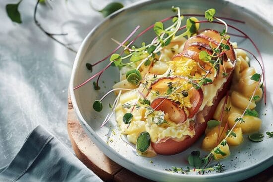 Appelbakad falukorv med potatisgratang stor