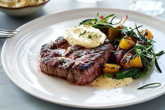 entrecote med bearnaise och medelhavspotatissallad