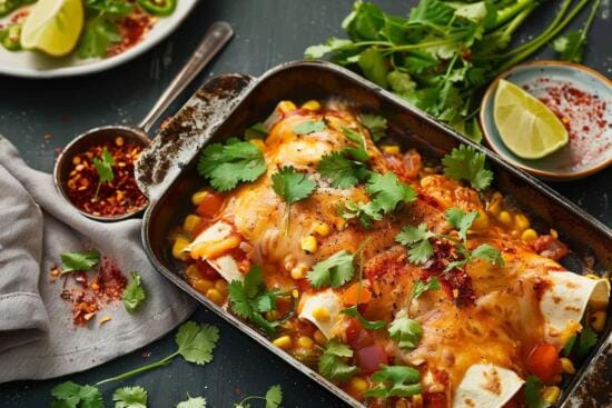 vegetariska enchiladas