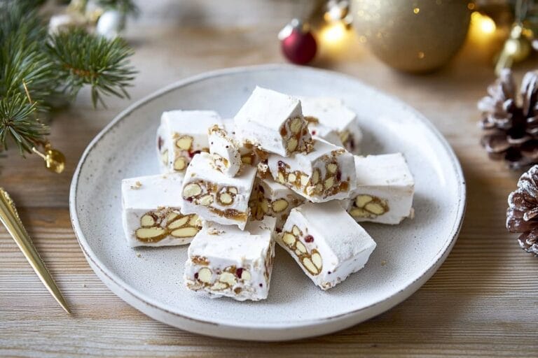 Ljuvlig hemgjord fransk nougat för alla tillfällen