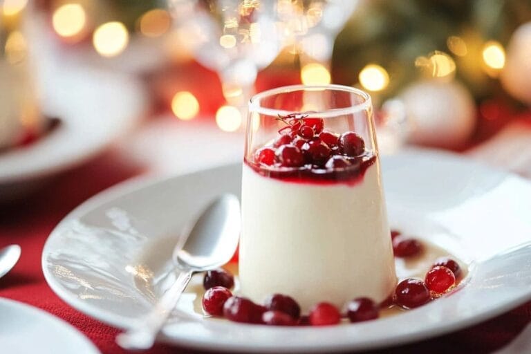 Len och festlig glöggpannacotta för julens stunder