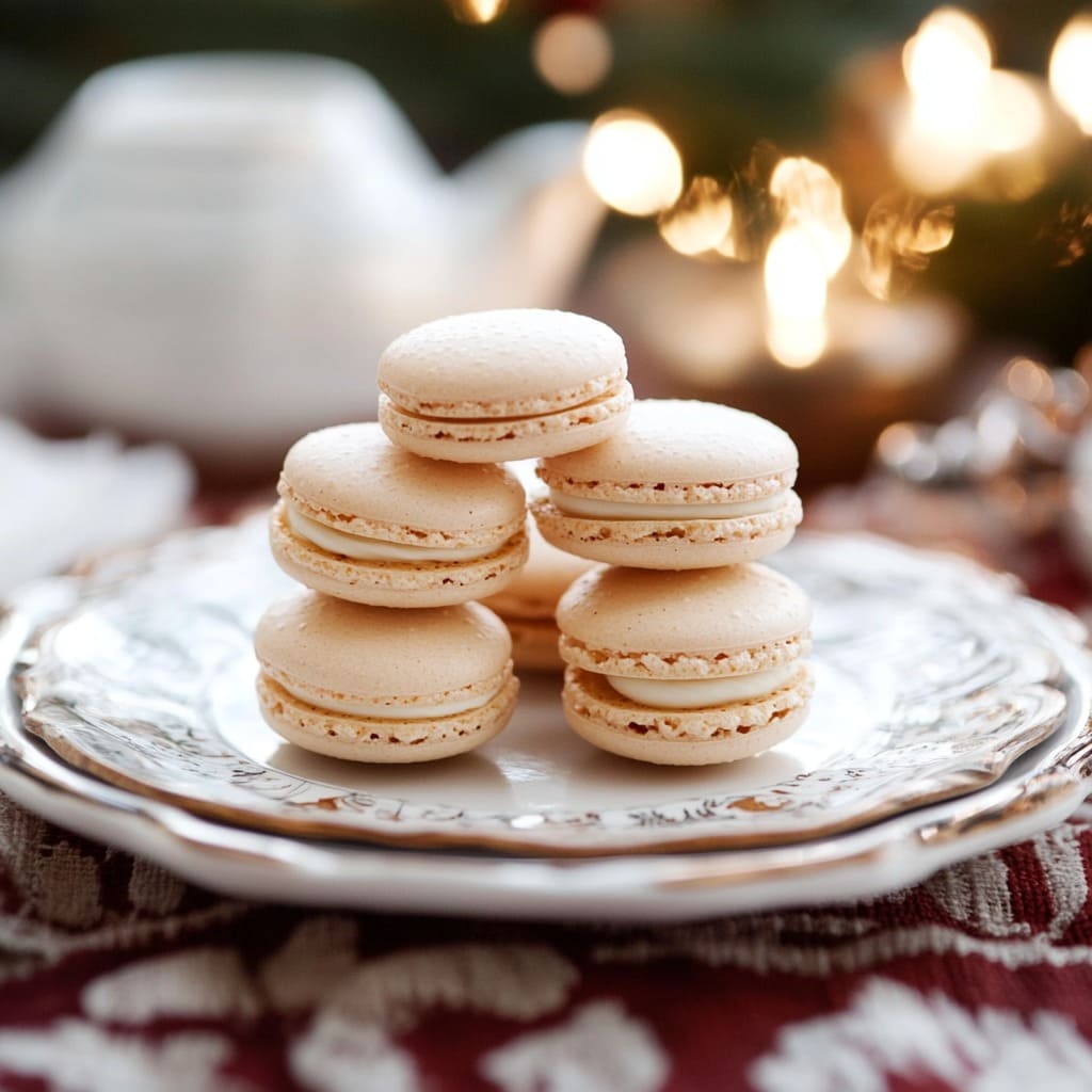 Macarons med pepparkakskram2