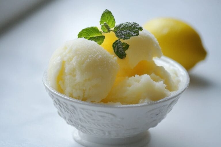 Brännland Iscider 11 Uppfriskande citronsorbet med lyxig mynta