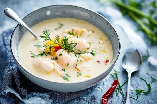 Fisksoppa med chili och citrongras