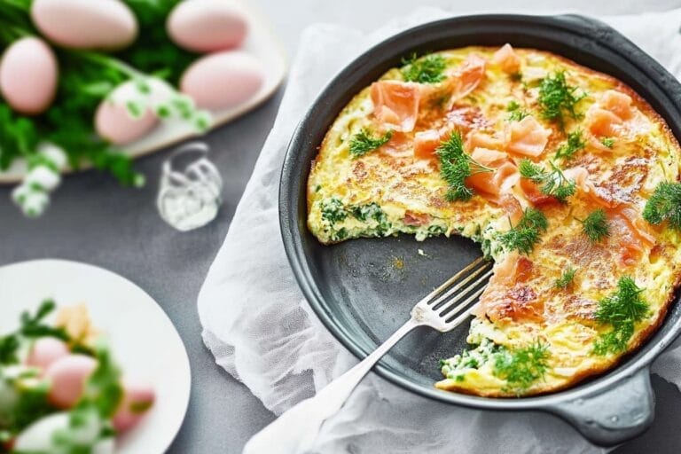 Skepparp Flaskjäst Cider 10 Omelett med rester av lax eller skinka