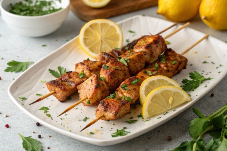 Moulin Touchais 11 Grillspett med kyckling, citron & örter