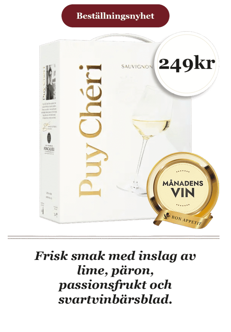 Månadens Vin – Puy Cheri Sauvignon Blanc