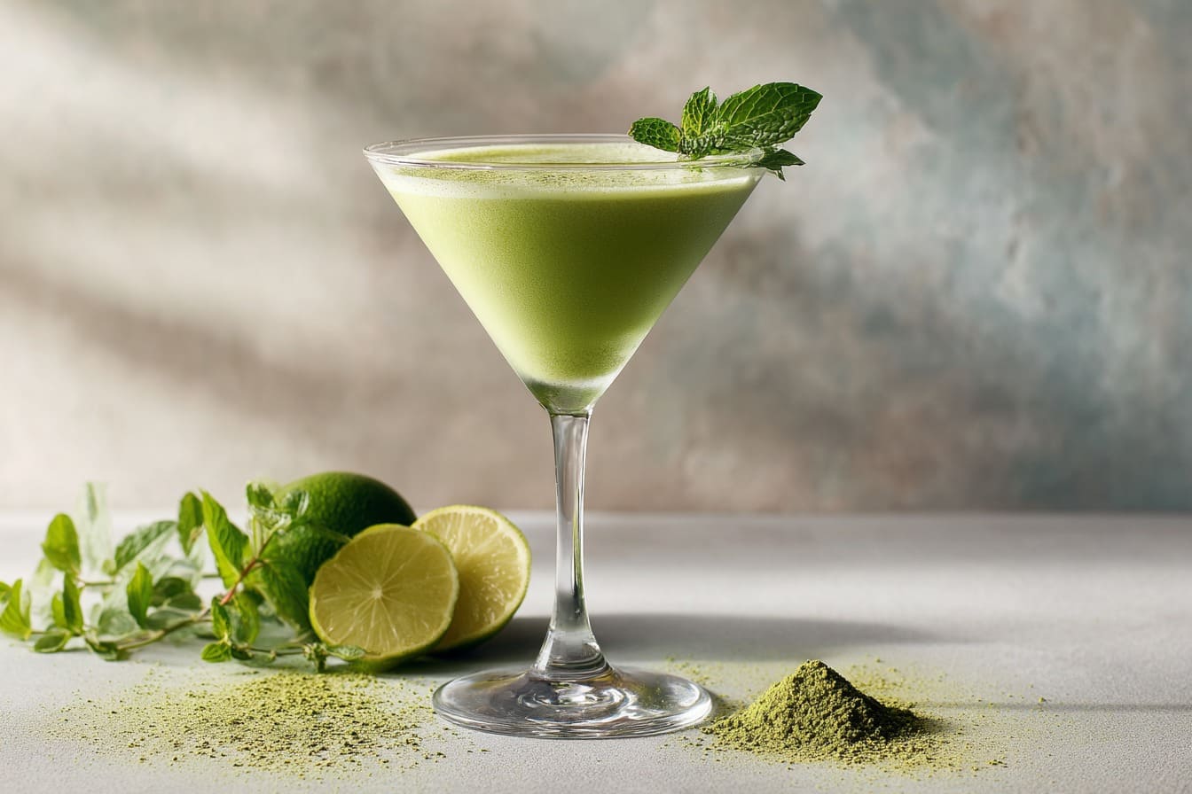 Mint Matcha Martini