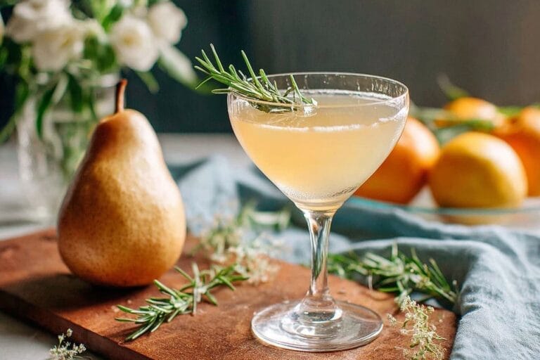 Pear and Rosemary Spritz
