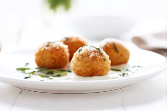 Sma arancini med mozzarella