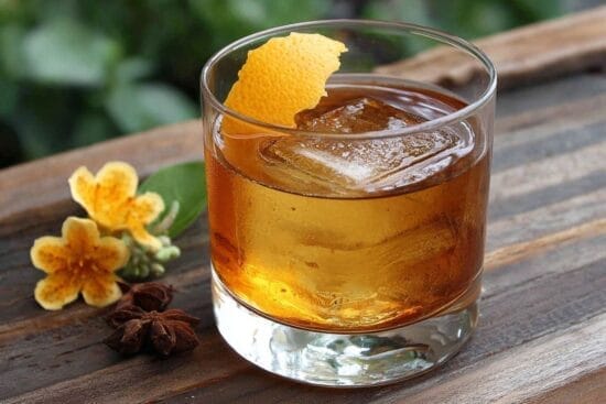 Spiced Rum Old Fashioned