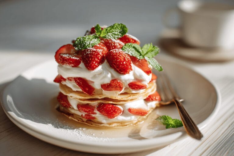 Så gör Markus Aujalay sina lyxiga plättar med jordgubbar