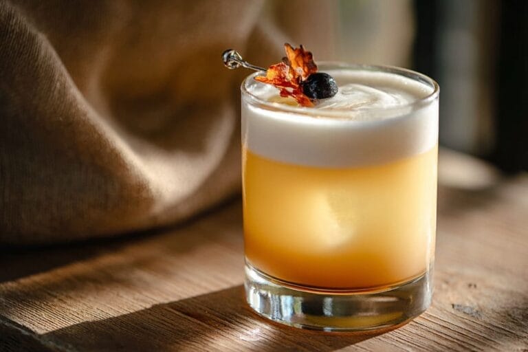 Maple Bourbon Sour