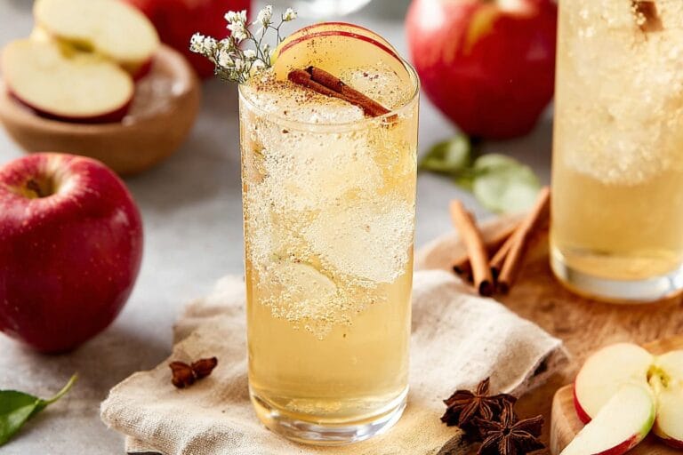 Apple Cinnamon Fizz mocktail