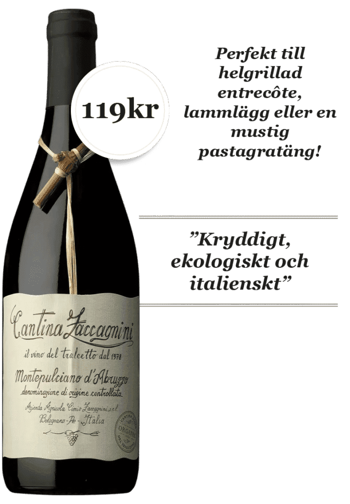 Cantina Zaccagnini Dal Tralcetto Montepulciano dAbruzzo Organic