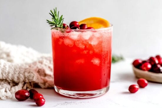 Cranberry Orange Refresher mocktail
