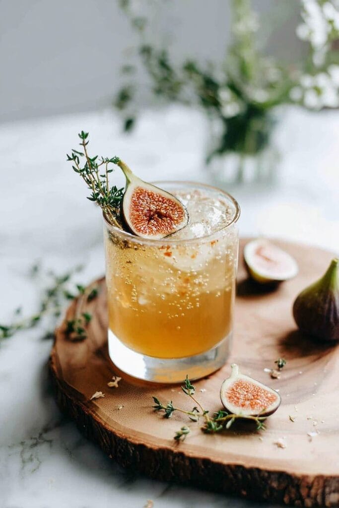 Fig Honey Fizz mocktail 2