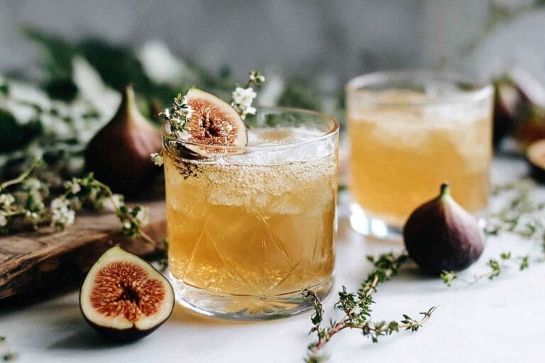Fig Honey Fizz mocktail