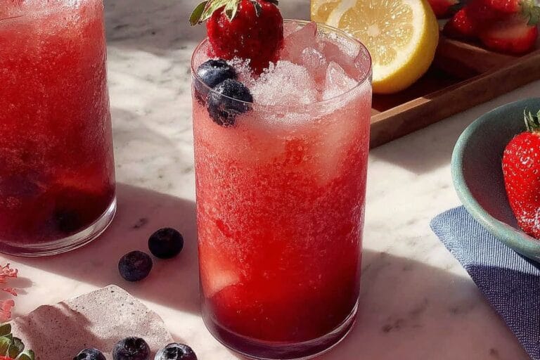 Frozen Berry Punch mocktail