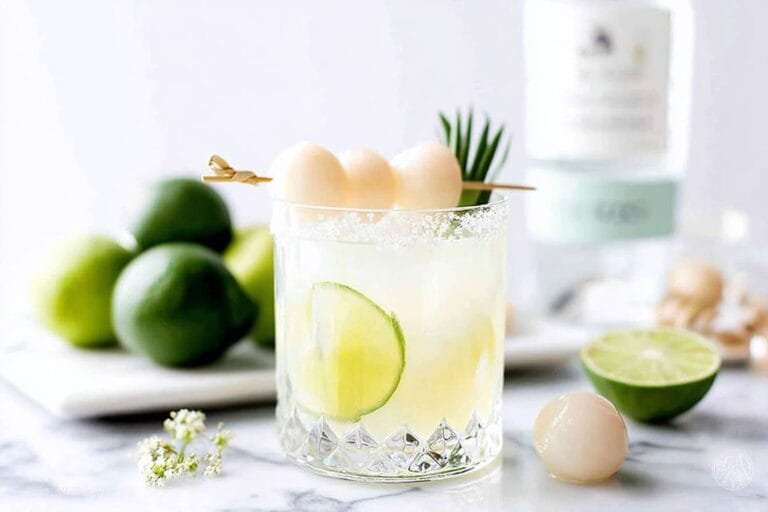 Lychee Lime Fizz mocktail