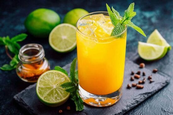 Mango Mule mocktail