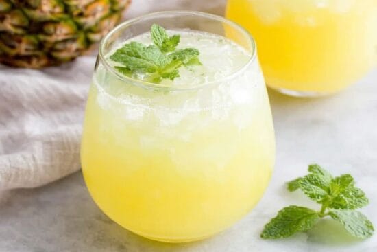 Minty Pineapple Punch mocktail