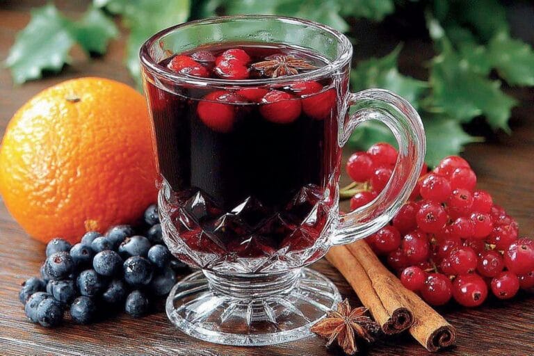 Mulled Berry Punch mocktail