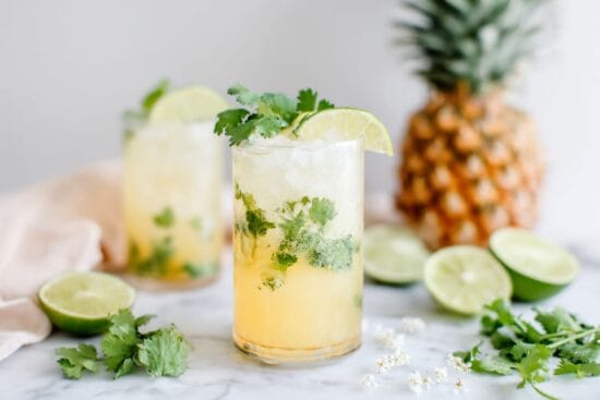 Pineapple Cilantro Cooler mocktail