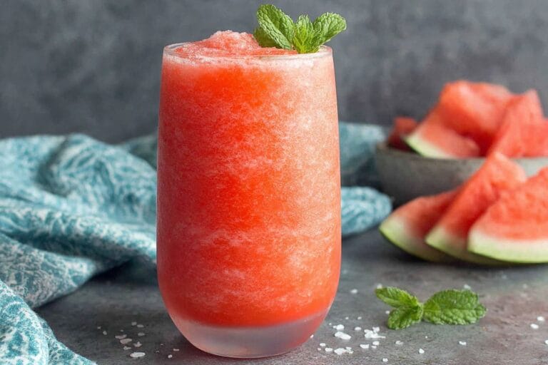 Salted Watermelon Slush mocktail