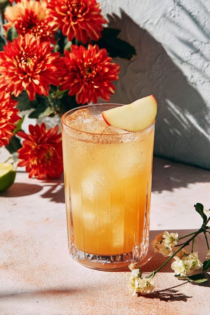 Spiced Apple Fizz mocktail 2