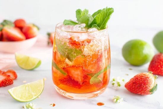 Strawberry Mojito mocktail