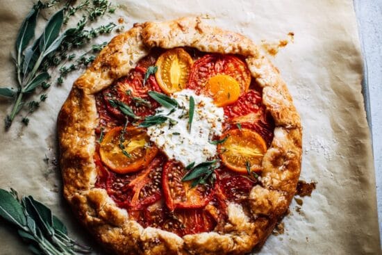 Tomatgalette med getost