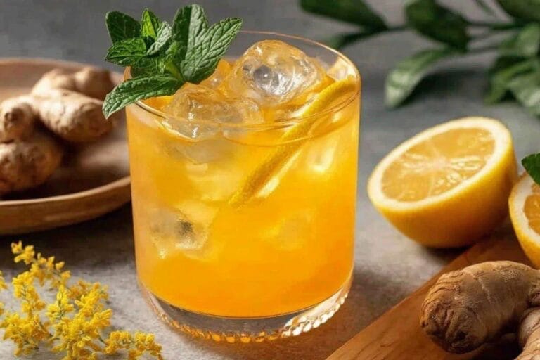 Turmeric Whiskey Tonic