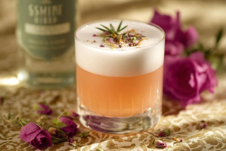 Rosewater Gin Fizz