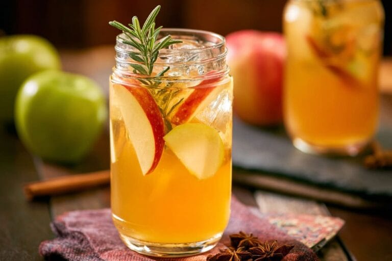 Apple Ginger Sparkler mocktail