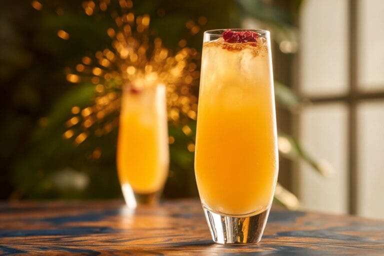 Orange Ginger Sparkler mocktail