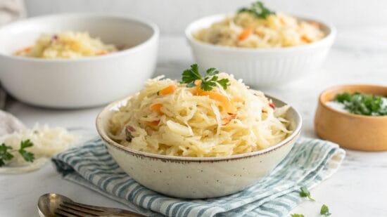 home made sauerkraut high key lighting pinch of