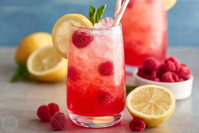 Raspberry Lemonade mocktail