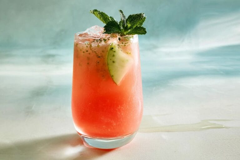 Mint Melon Cooler mocktail