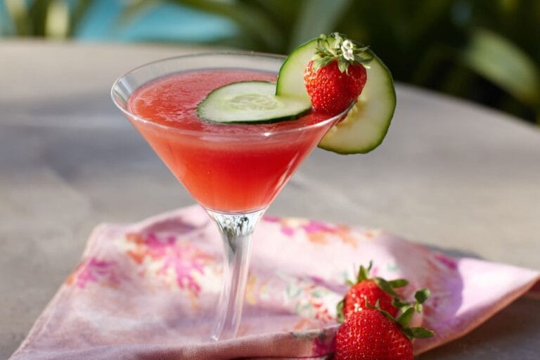 Strawberry Cucumber Martini