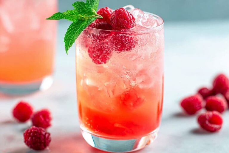 Raspberry Vodka Collins