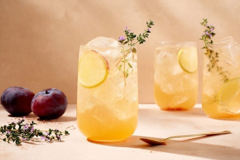 Plum Wine Spritzer