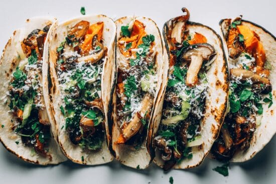 Svampfyllda tacos