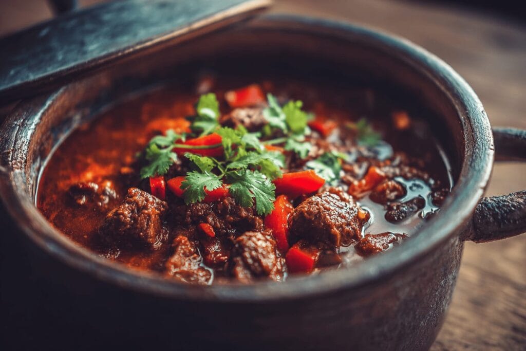 Chili con carne i gryta