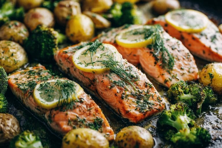 Skepparp Flaskjäst Cider 7 Ugnsbakad lax med broccoli och potatis på samma plåt